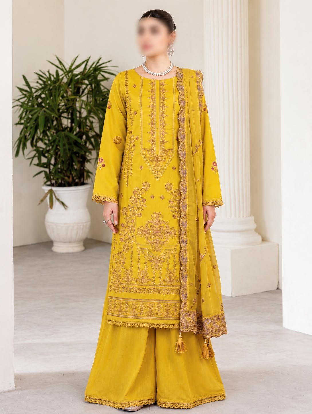 Embroided Viscose Suits